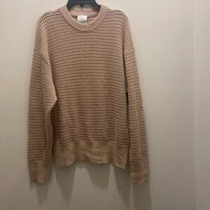 Varley Open Weave Cotton Over Size Sweater